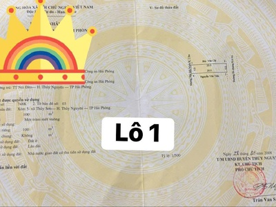 Bán đất Trung tâm Thủy Nguyên   THÔN 5, XÃ THỦY SƠN 0