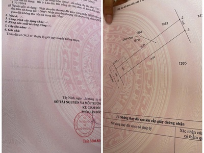 Chính chủ cần bán  5 31m  đất mặt tiền đường tại ấp rỗng tượng,thanh phước, gò dầu,tây ninh. full 3