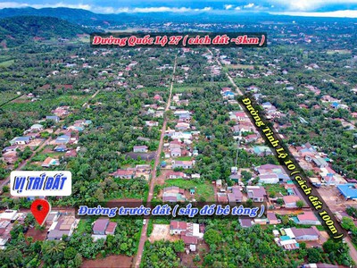 Ea bhok- cưkuin cách tỉnh lộ 10 chỉ 100m đường bê tông cách sân bay chỉ 19km 155m2 full thổ chỉ 0