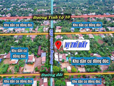 Ea bhok- cưkuin cách tỉnh lộ 10 chỉ 100m đường bê tông cách sân bay chỉ 19km 155m2 full thổ chỉ 2