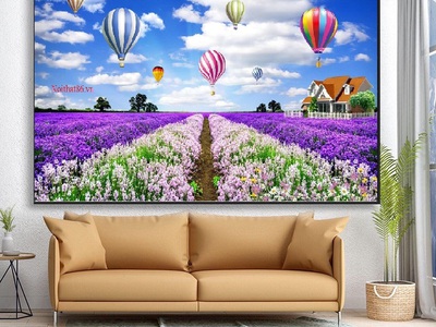 Gạch tranh ốp tường tranh gạch 3d vườn hoa HP98282 0