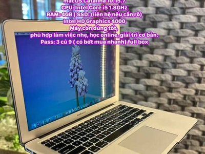 Macbook Air 13 MID 2012 Giá hạt dẻ đẹp keng 95 2