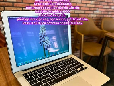 Macbook Air 13 MID 2012 Giá hạt dẻ đẹp keng 95 4