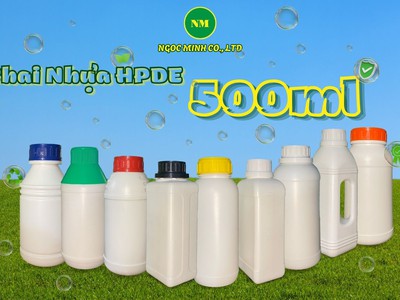Chai nhựa dung tích 500ml đựng hóa chất, nông dược 0