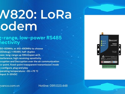  TW820 LoRa Modem   Kết nối tầm xa, tiết kiệm năng lượng  ⚙ 0