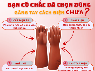 Kinh nghiệm chọn găng tay cách điện cho thợ điện, công nhân, kỹ sư 0