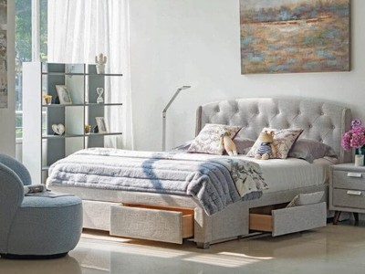 Giường Ngủ Bọc Vải Giá Rẻ 8.5 Triệu   Nâng Tầm Không Gian Phòng Ngủ 5