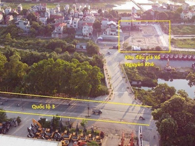 Bán đất x1 nguyên khê   đông anh - view công viên trước m 3