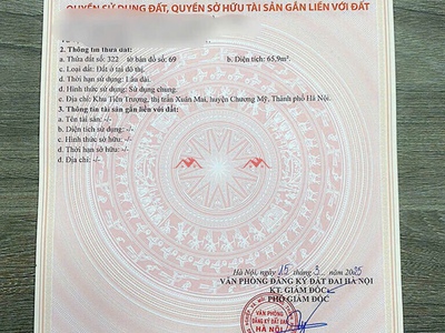 Bán gấp lô đất  65,9m tại tt xuân mai-chương mỹ-hà nội 4
