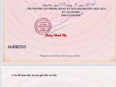 Chủ e cần bán 2 lô đất liền kề, mặt tiền đường nhựa, thuộc xã suối nghệ  ngãi giao mới 1