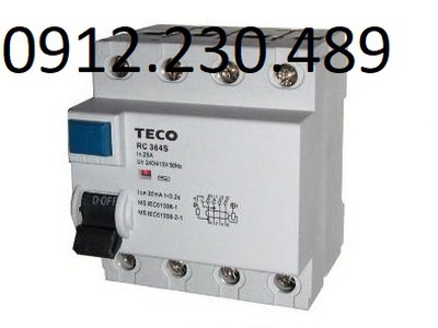 Rccb chống giật teco 3pha 1n 63a farc-364-4063 0