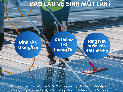 Tấm pin mặt trời bao lâu nên vệ sinh một lần 0