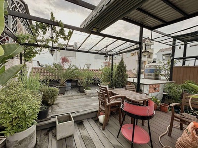 Biệt thự mini ngang 8m 120m2 mái thái hẻm 183 nguyễn văn khối tặng sân vườn đl 13 tỷ hơn 4