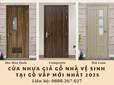 Cửa Nhựa Giả Gỗ Nhà Vệ Sinh Tại Gò Vấp Mới Nhất 2025 0