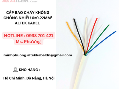 Cáp Báo Cháy không chống nhiễu 6 0.22mm  Altek Kabel 3