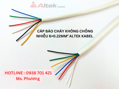 Cáp Báo Cháy không chống nhiễu 6 0.22mm  Altek Kabel 1