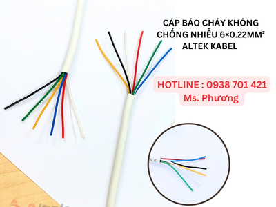 Cáp Báo Cháy không chống nhiễu 6 0.22mm  Altek Kabel 0