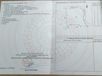 Bán đất chính chủ   giá chỉ 450 triệu vĩnh cửu, đồng nai 0