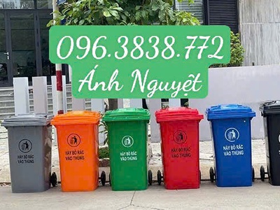 Thùng rác 240L nhựa HDPE siêu bền, giá siêu rẻ 2