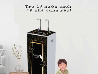 Máy lọc nước RO Amida nóng nguội cao cấp chính hãng 0