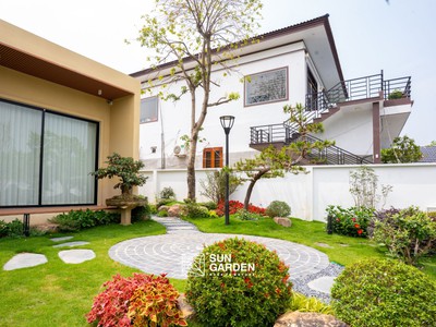 Sân vườn mini đẹp   Góc xanh thư giãn ngay giữa phố thị 0