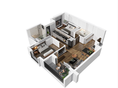 Mia Centre Point: Căn 2PN, DT 63,3m  - View thành phố - Sở hữu ngay với 750tr 2