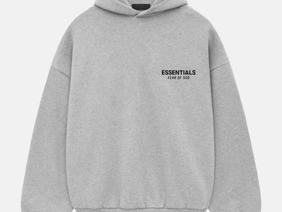 Áo Hoodie Unisex Xám Tối Giản   Form Rộng Basic 0
