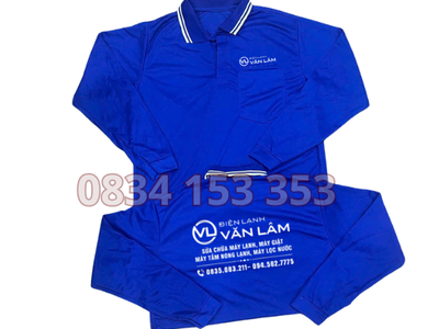 Xưởng may áo thun tay dài điện lạnh  nhận in logo, tên công ty 3