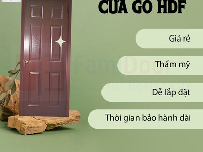 Cửa gỗ công nghiệp HDF 1