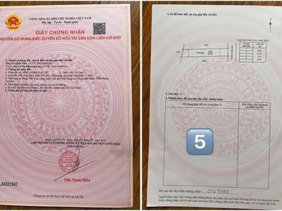 9 lô đất liền kề vị trí đẹp tại xã đất đỏ, gần trước cổng kcn đất đỏ 3