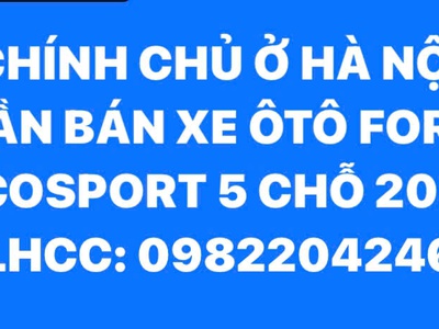 Chính chủ ở hà nội cần bán xe ôtô ford ecosport 5 chỗ 2021 0