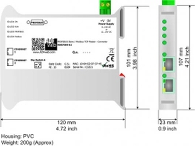 HD67564-A1: PROFIBUS Slave/Modbus TCP Master-Converter 0