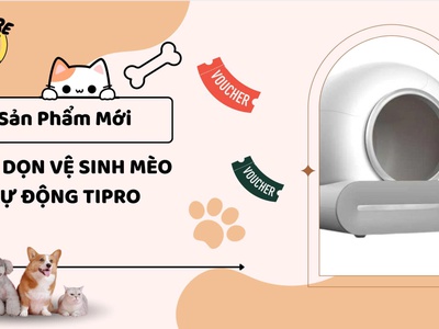 Máy dọn vệ sinh mèo tự động Tipro chính hãng   MukuPet 0