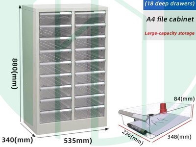 Tủ đựng linh kiện 18 ngăn A4 0