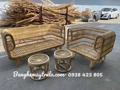 Sofa mây tổ yến phòng khách hiện đại 1