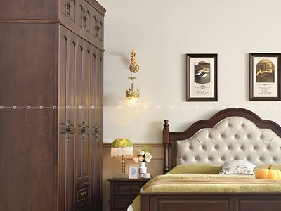 Tủ Quần Áo Gỗ Sồi Tự Nhiên Vân Màu Nâu Mộc Mạc 2