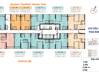 Capital Square: Căn 2PN - View Sông Hàn, Cạnh Vincom - CK đến 15 - TT 900tr là sở hữu 2