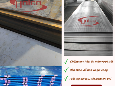 Thép tấm HARDOX Unico 400, 450, 500, 600,.. chất lượng, giá tại xưởng 0