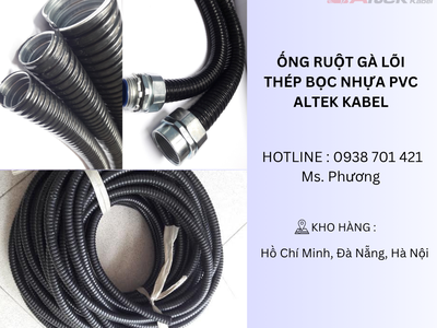 Ống ruột gà lõi thép bọc nhựa Pvc Altek Kabel 1