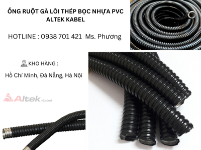Ống ruột gà lõi thép bọc nhựa Pvc Altek Kabel 2
