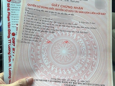 Siêu phẩm 91m tại lương sơn-hòa bình 3
