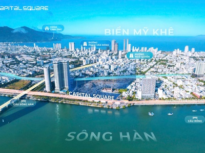 Trả trước 1 tỷ1 có ngay căn hộ view sông Hàn, tầng cao, sổ đỏ lâu dài. có ht Vay 70 miễn lãi 24 Th 5