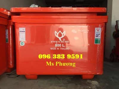 Thùng giữ lạnh Thái Lan 800 lít nhựa nguyên sinh cao cấp, siêu bền đẹp 5