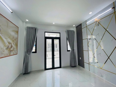 Nhà 3 tầng  đẹp 4 x 25m   shr lê thị riêng - thới an q12  hẻm xe hơi 5m thông gần gv 3