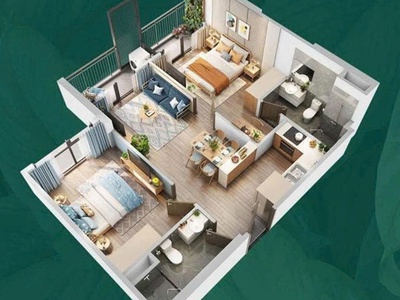Bán chung cư cao cấp - full nội thất xịn - tòa nhà p2 pavilion - view nội khu 3