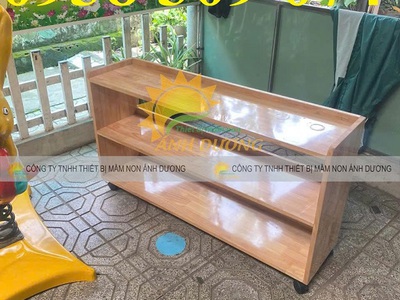 Kệ gỗ montessori 3 tầng mầm non,Kệ montessori 4 tầng mầm non 4