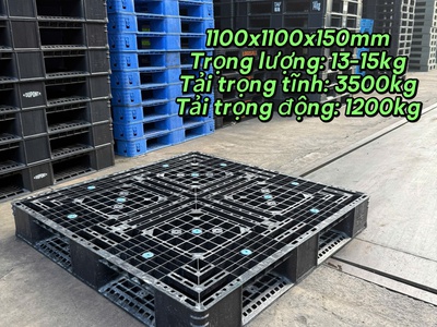 Thanh Lý Lô Pallet Nhựa Kích Thước 1100x1100x150mm   Giá Rẻ - Siêu Bền Và Tiện Lợi 2