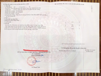 Bán đất thổ cư - thị trấn đông anh, hà nội 2