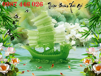 Gạch tranh thuyền buồn HP8722 2