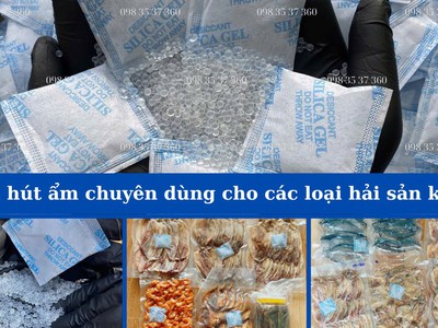 Bảo quản hải sản khô với gói hút ẩm Thịnh Phong 2